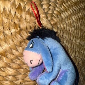 Disney Eeyore Plush Ornament - Blue and Black